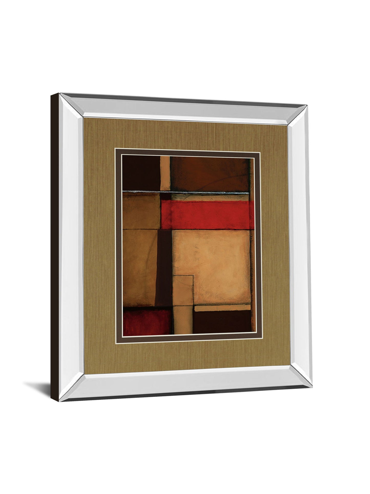 Gateways Il By Patrick St. Germain - Mirror Framed Print Wall Art - Light Brown