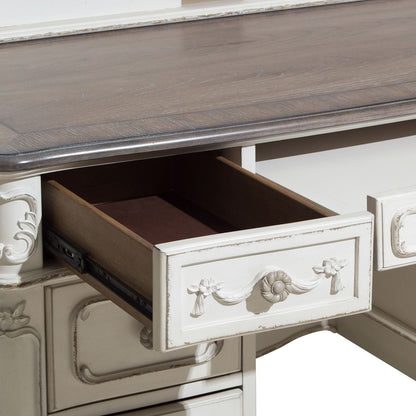 Cinderella - Writing Desk With Hutch - White