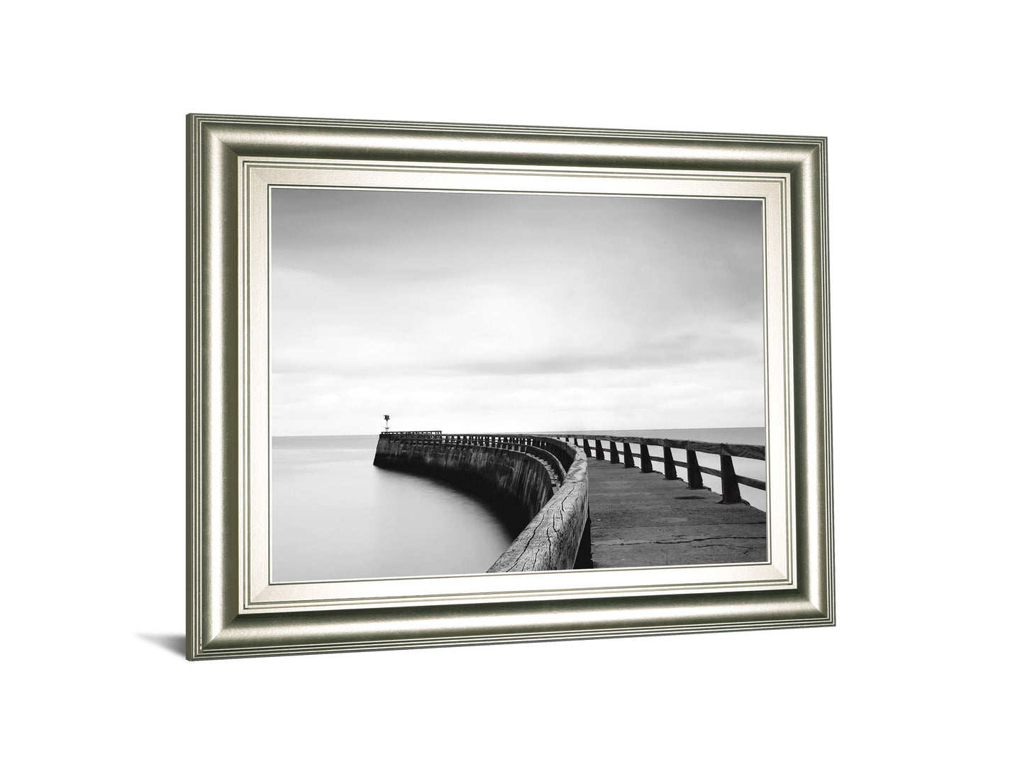 Into The Mist By Papiorek - Framed Print Wall Art - Gray