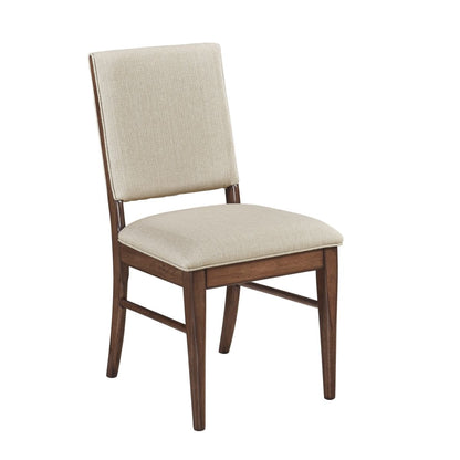 Monroe - 5 Piece Dining Room Set (Table & 4 Side Chairs) - Walnut / Beige