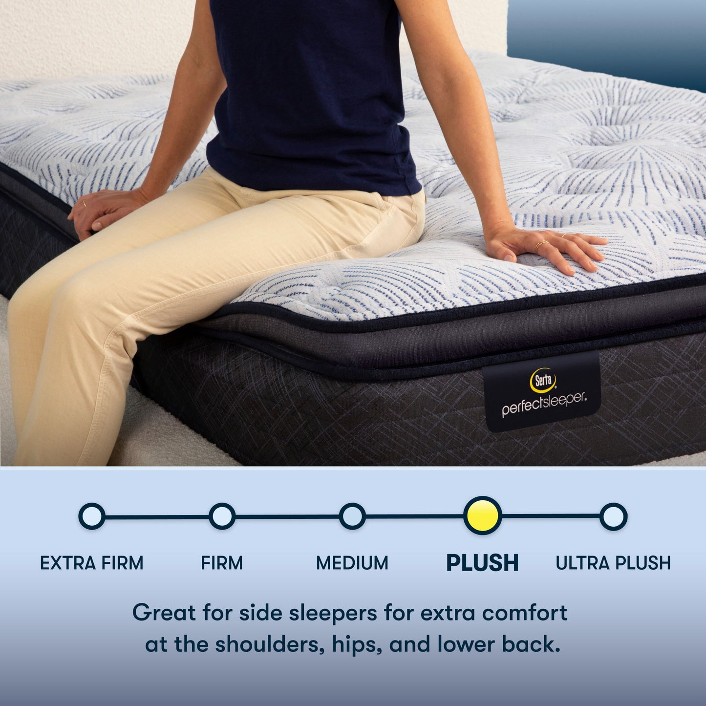 Perfect Sleeper - 14.5" Blue Lagoon Nights Plush Pillow Top Mattress