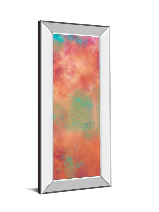 Vapor Il. A By Jason Johnson - Mirror Framed Print Wall Art - Red