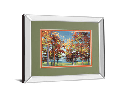 Kaleidoscope By Jmp Mirror - Framed Print Wall Art - Light Brown