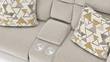 Micah - Power Headrest Power Deep Seat Reclining Console Loveseat - Oatmeal