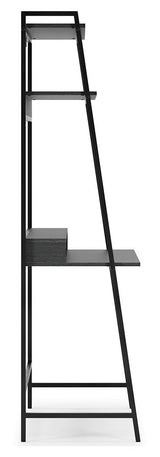 Yarlow - Home Office Desk and Shelf - Black