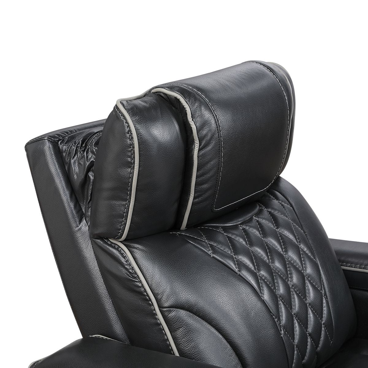 Apex - Power Double Reclining Loveseat With Center Console, Power Headrests, Storage Arms With Cup Holders, Wireless Charger, Air Massage And Heat, LED Lighting And Charging Ports