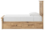 Makidern - Panel Storage Bed With 2 Under Bed Storage Units