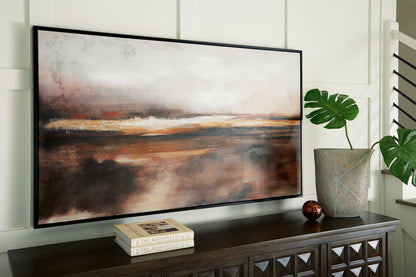 Drewland - Wall Art - Black / Brown / Orange