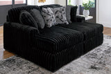 Furniture City - MS - Ashley Furniture - Midnight-Madness Sectional - RAF Super Chaise / Onyx - 98103S8