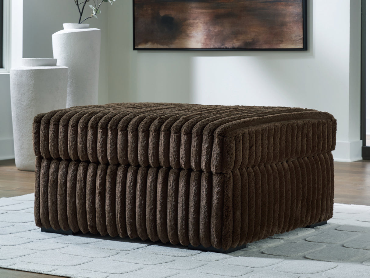 Furniture City - MS - Ashley Furniture - Midnight-Madness Living Room - Oversized Accent Ottoman / Chocolate - 9810408