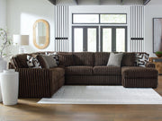 Furniture City - MS - Ashley Furniture - Midnight-Madness Sectional - LAF 4-Piece Sectional with Chaise / Chocolate - 98104S3