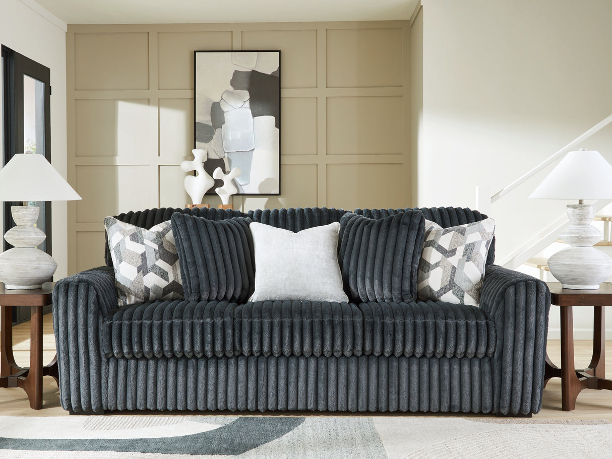 Furniture City - MS - Ashley Furniture - Midnight-Madness Living Room - Sofa / Gunmetal - 9810538