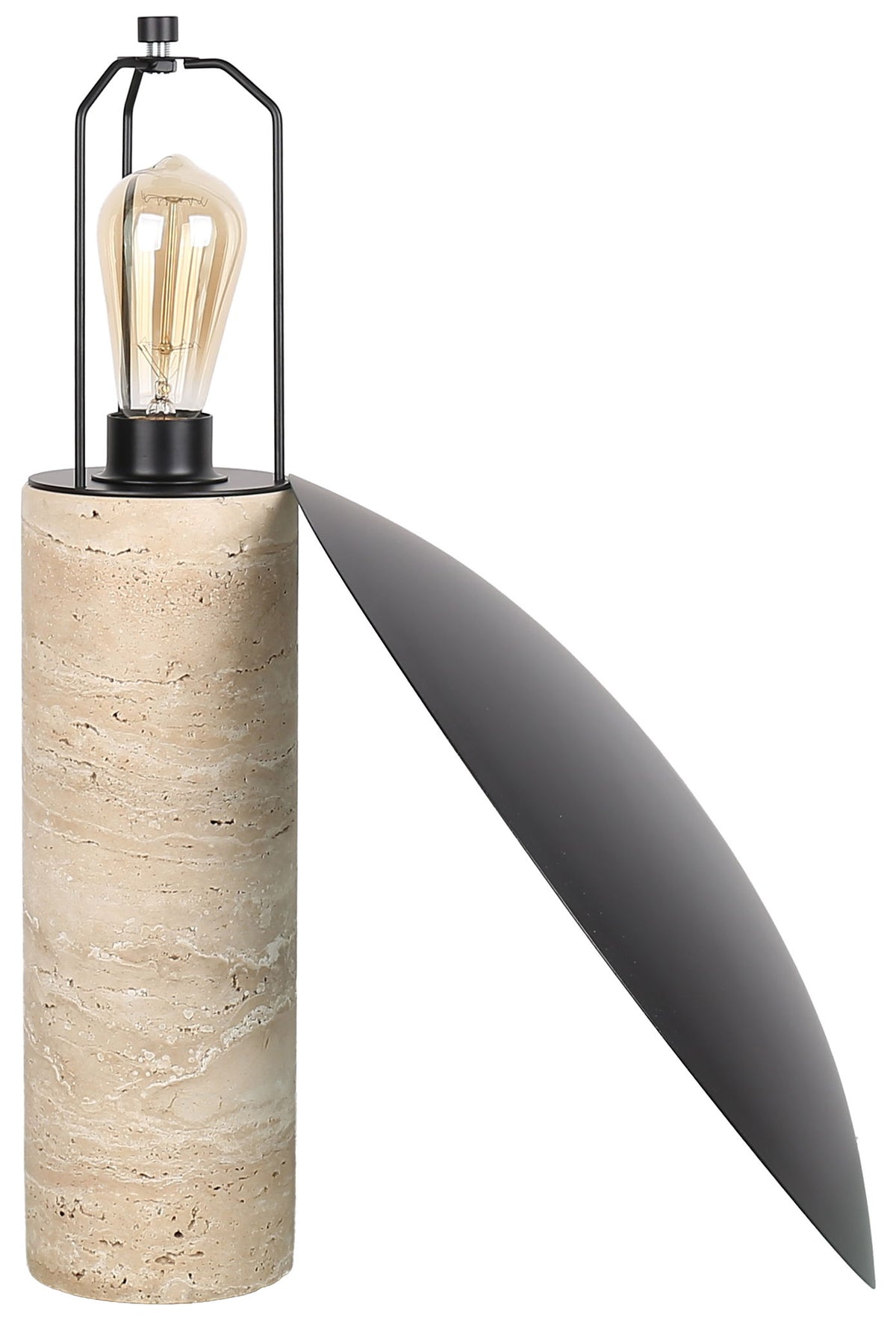 Mesa Canopy - 20 X 16 - Travertine Accent Lamp (Set of 2) - Travertine