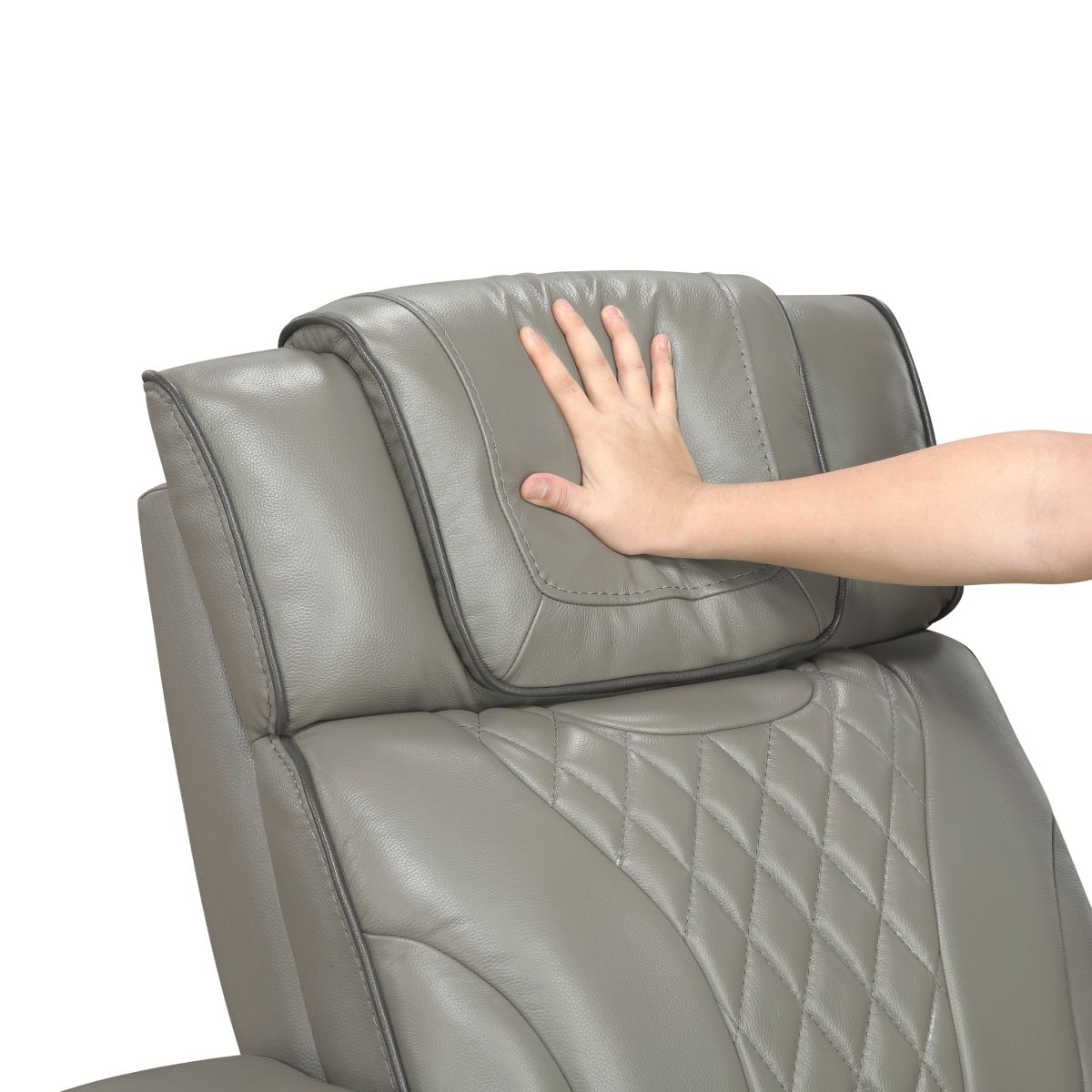 Apex - Power Double Reclining Loveseat With Center Console, Power Headrests, Storage Arms With Cup Holders, Wireless Charger, Air Massage And Heat, LED Lighting And Charging Ports