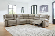 Furniture City - MS - Ashley Furniture - Narwhal Place Sectional - 6-Piece Power Reclining Sectional / Pebble - PC99201S10
