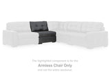 Furniture City - MS - Ashley Furniture - Brindley Pier Sectional - Armless Chair / Fog - 9950346