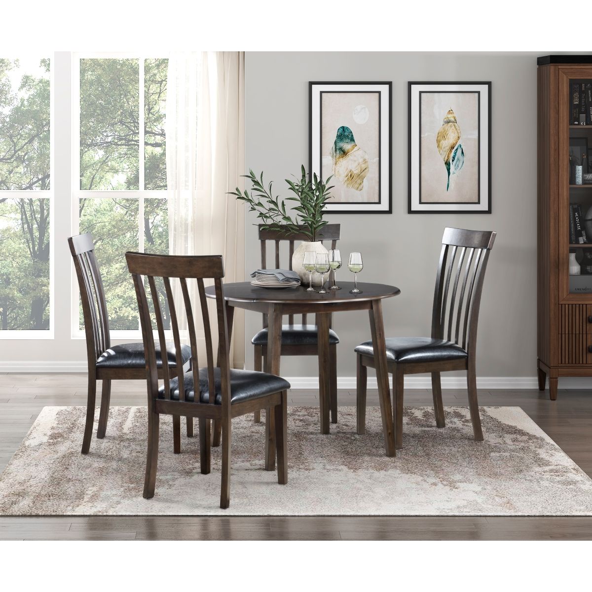 Rutland - Side Chair (Set of 2) - Espresso / Black