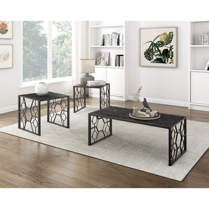 Melody - 3 Piece Pack Occasional Set - Black