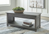Freedan - 3 Pc. - Coffee Table, 2 End Tables - Grayish Brown