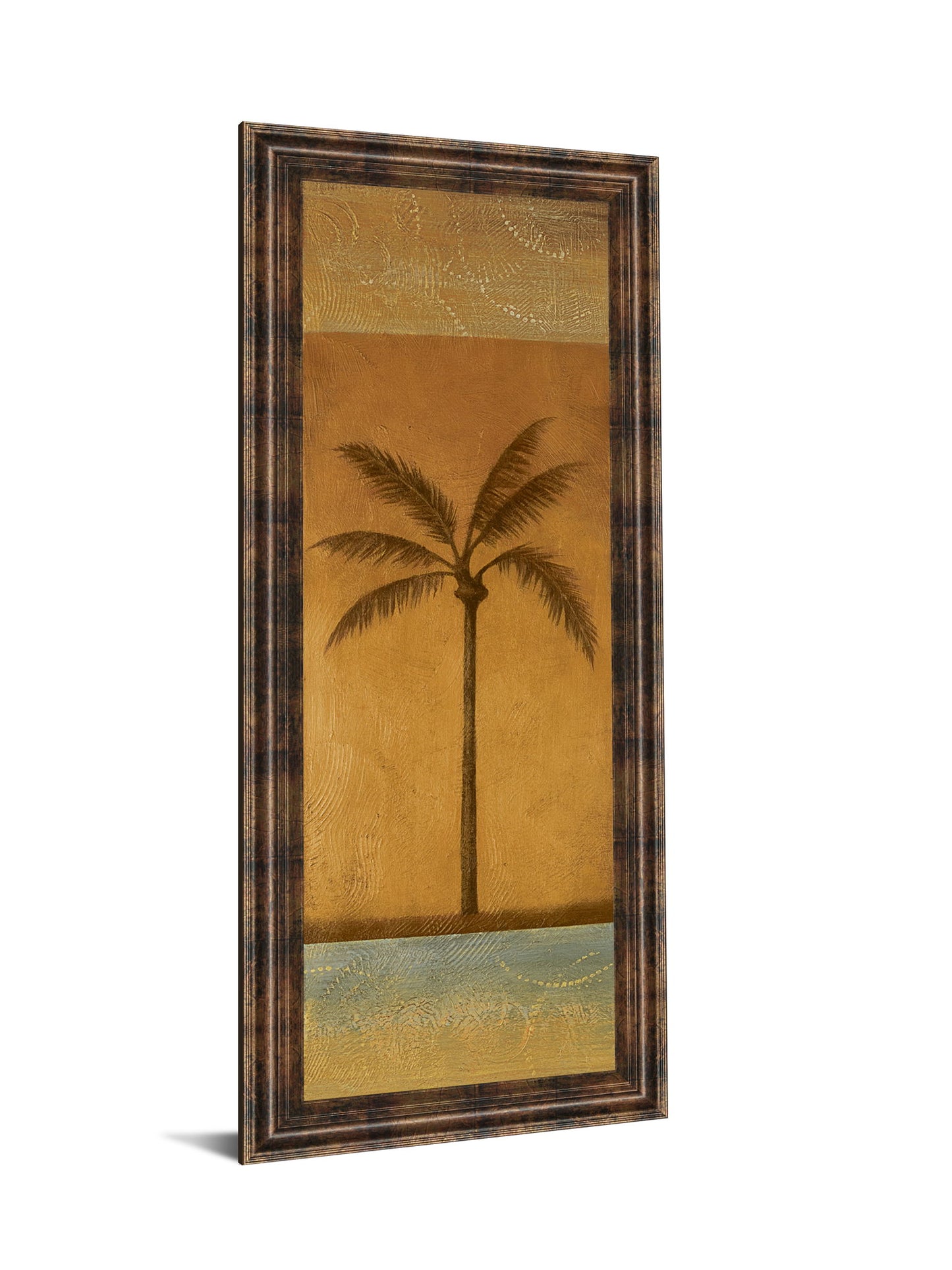 Golden Palm I By Jordan Grey - Framed Print Wall Art - Light Brown