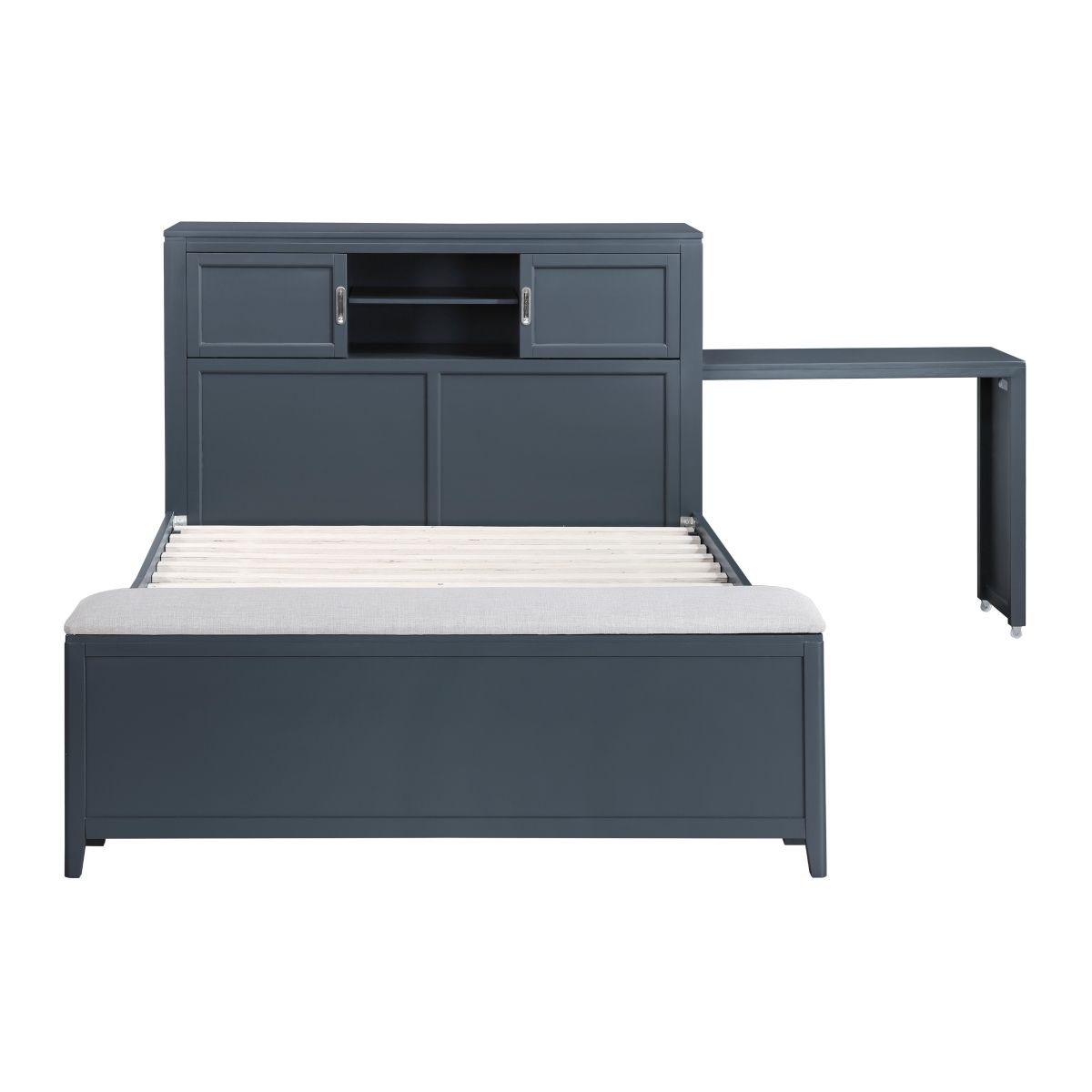 Sloane - Bookcase Bed With Hidden Desk, Stool And Storage Bench