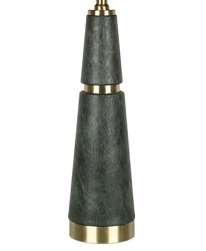Olive Copse - 28 X 13 - Metal Table Lamp (Set of 2) - Dark Olive Green, Soft Gold