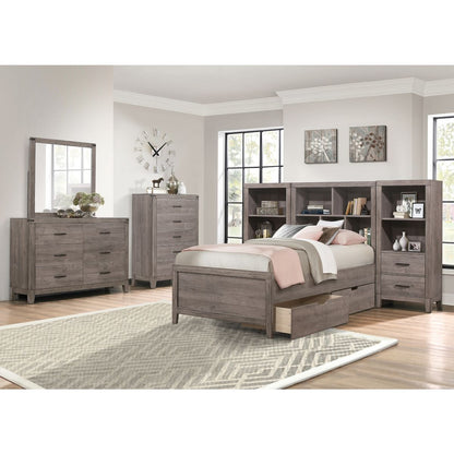 Woodrow - Pier/Tower Nightstand - Gray