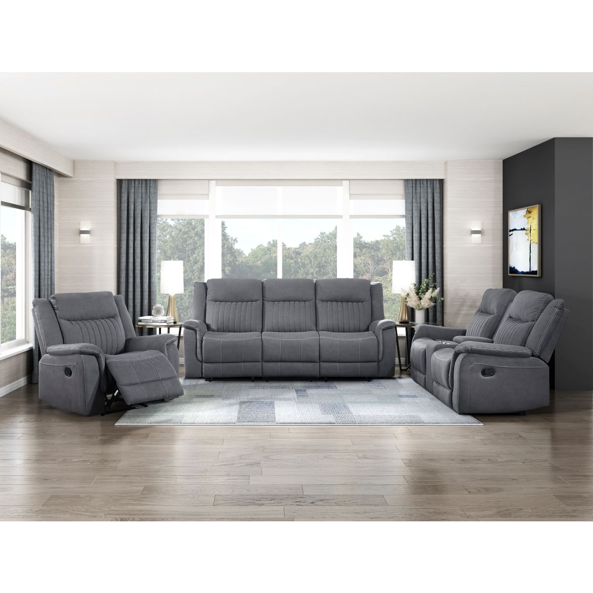 Dean - Double Reclining Loveseat With Center Console