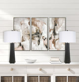 "Obsidian Glow" Metal Table Lamp (Set of 2) - Matte Black