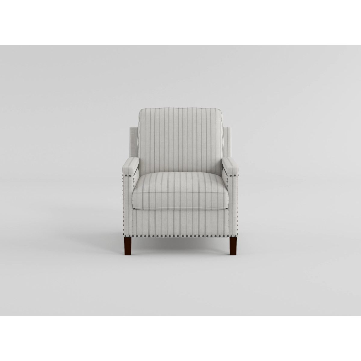 Landrum - Push Back Reclining Chair - White / Gray