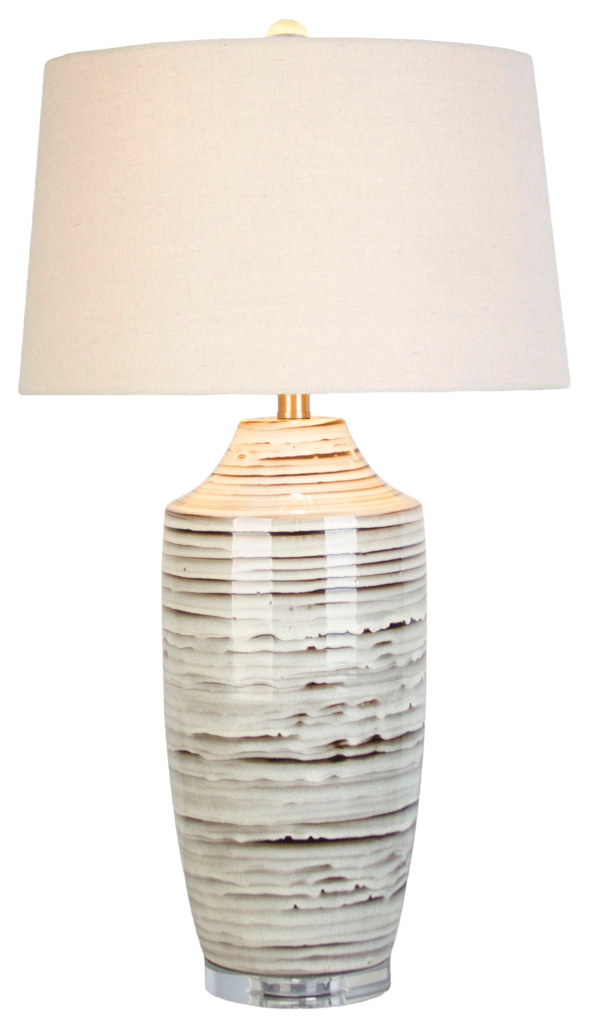 Shoreline Cadence - 31 X 17 - Ceramic Table Lamp (Set of 2) - Ivory