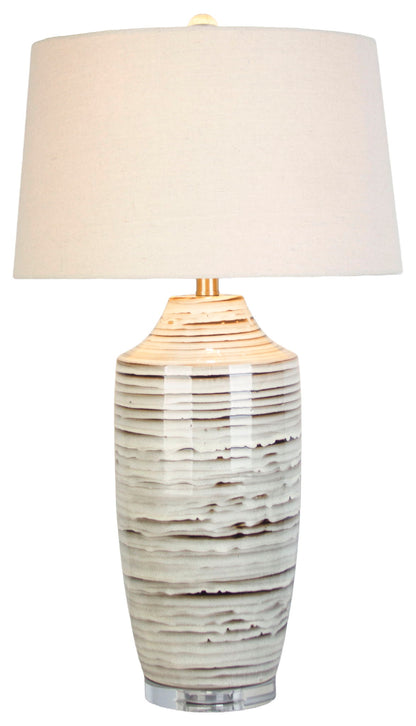Shoreline Cadence - 31 X 17 - Ceramic Table Lamp (Set of 2) - Ivory