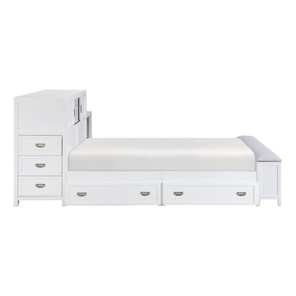 Sloane - Bookcase Bed With Hidden Desk, Stool And Storage Bench