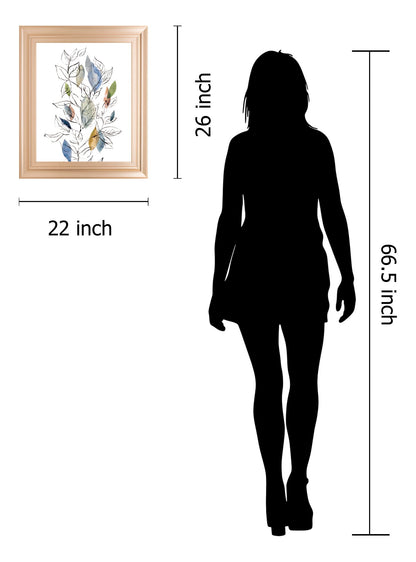 Spring Leaves Il By Meyers, R. - Framed Print Wall Art - White