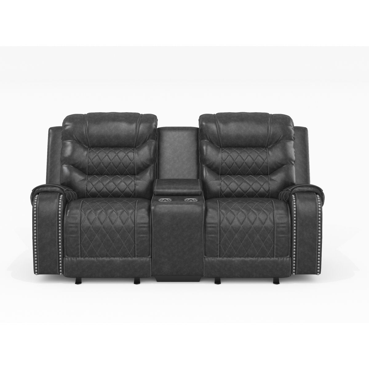 Putnam - Power Double Reclining Loveseat With Center Console, Receptacles And USB Ports