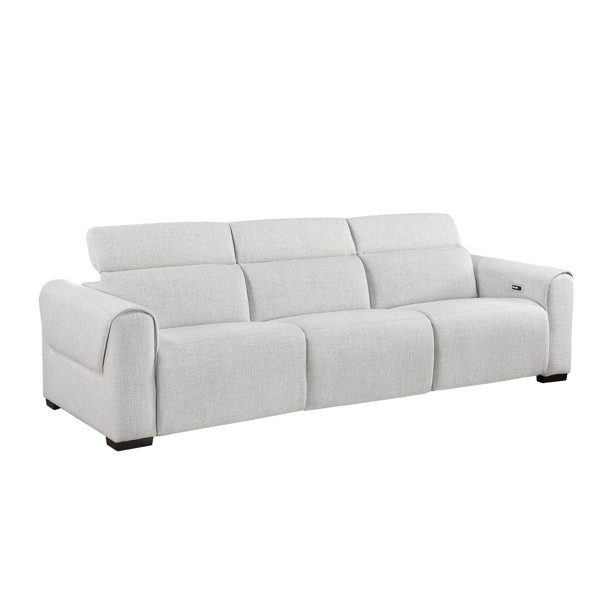 McPherson - Power Double Reclining Sofa With Power Headrests, Charging Ports - Cloud