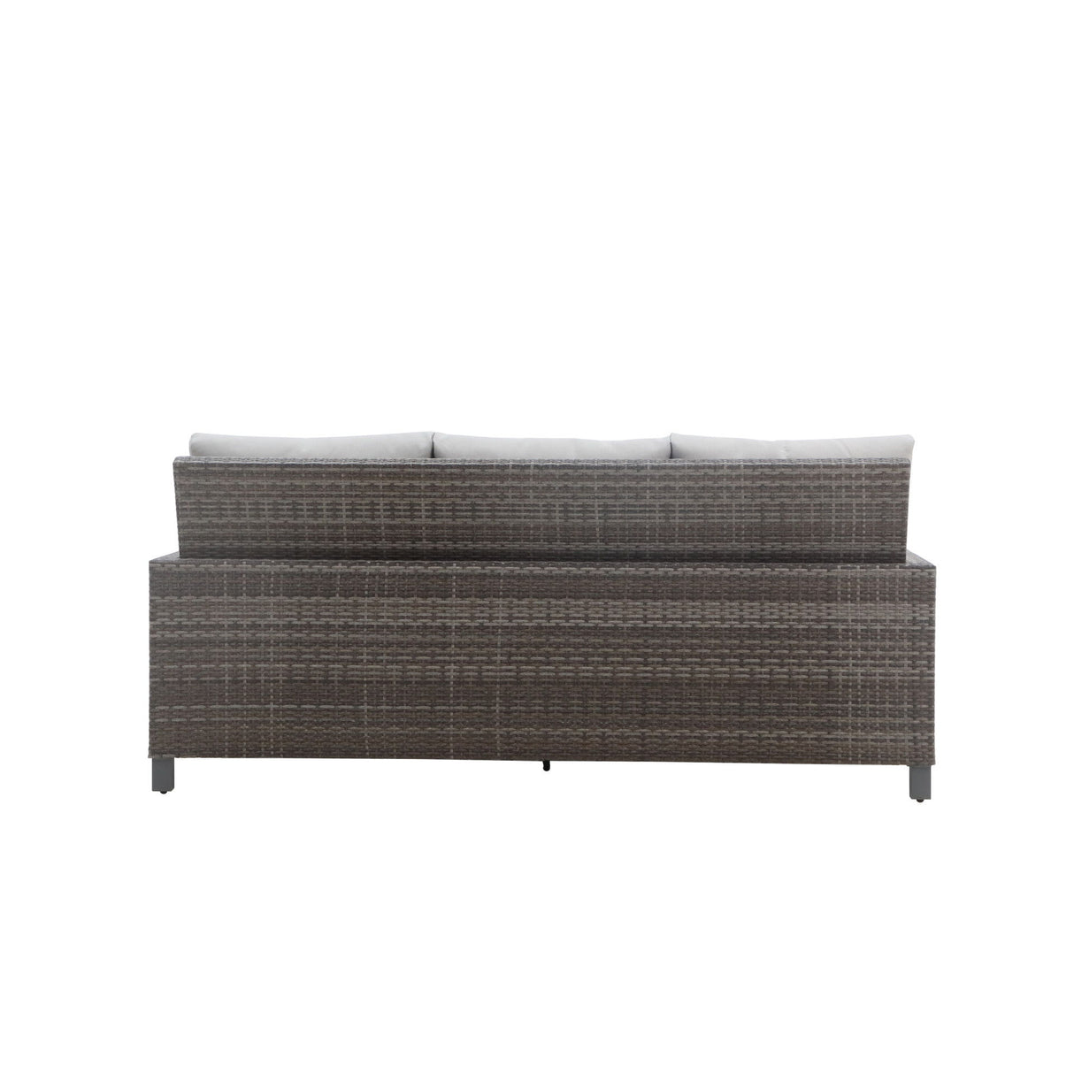 Bungalow - Patio Sofa With 2 Accent Pillows - Gray