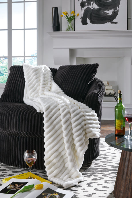 Furniture City - MS - Ashley Furniture - Alsonwell Throw (Set of 3) - Throw (3/CS) / White - A1001080