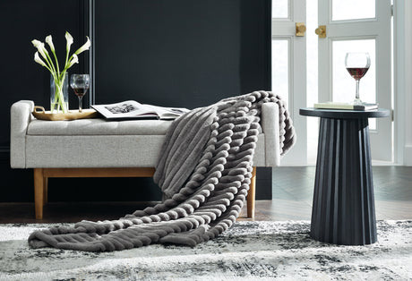 Furniture City - MS - Ashley Furniture - Alsonwell Throw (Set of 3) - Throw (3/CS) / Gray - A1001081