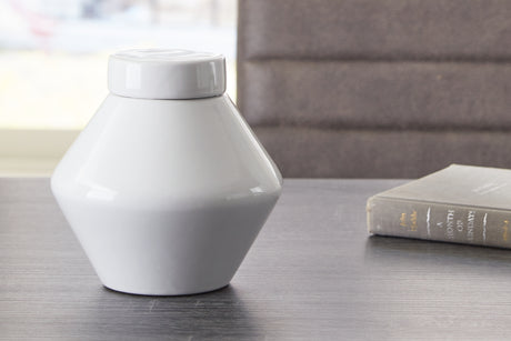 Furniture City - MS - Ashley Furniture - Domina Jar (Set of 2) - Jar (2/CS) / White - A2000484