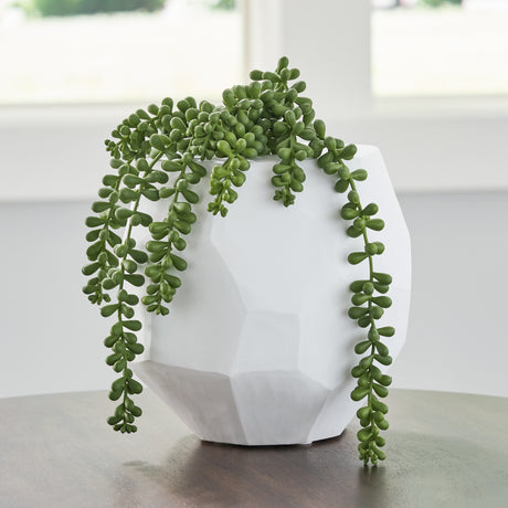 Furniture City - MS - Ashley Furniture - Karenton Vase - Vase / White - A2000720