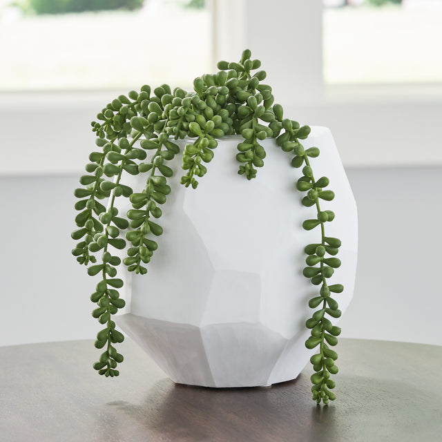 Furniture City - MS - Ashley Furniture - Karenton Vase - Vase / White - A2000720
