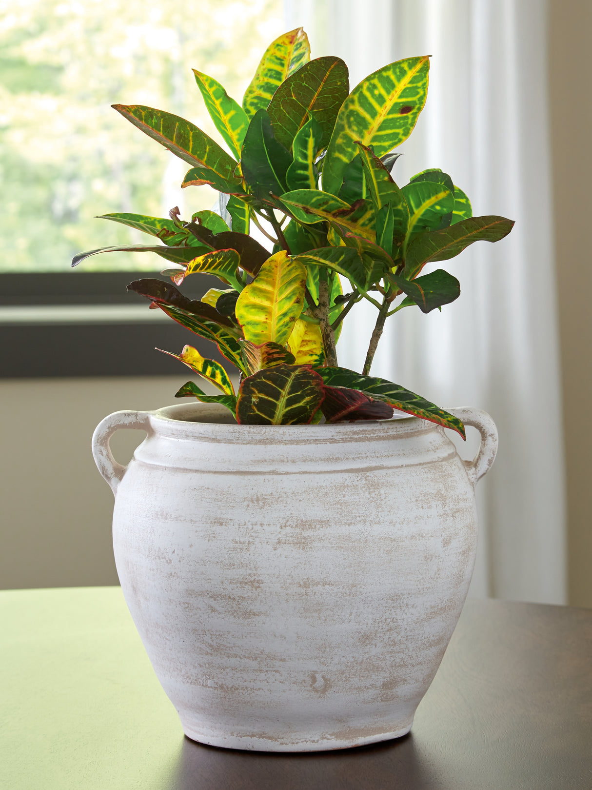 Furniture City - MS - Ashley Furniture - Meadie Vase - Vase / Distressed White - A2000787