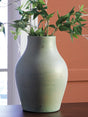 Furniture City - MS - Ashley Furniture - Baychester Vase - Vase / Antique Green - A2000806