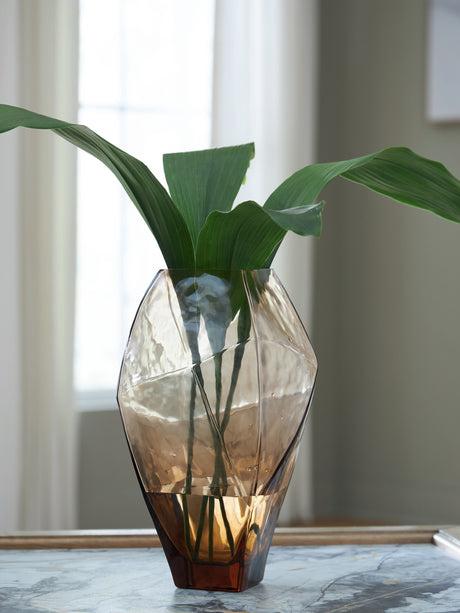 Furniture City - MS - Ashley Furniture - Ewart Vase - Vase / Light Brown - A2000867