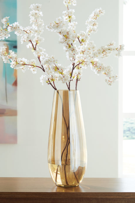 Furniture City - MS - Ashley Furniture - Rhettman Vase - Vase / Amber - A2900006