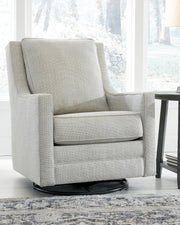 Furniture City - MS - Ashley Furniture - Kambria Swivel Glider Accent Chair - Swivel Glider Accent Chair / Frost - A3000206
