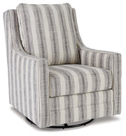 Furniture City - MS - Ashley Furniture - Kambria Swivel Glider Accent Chair - Swivel Glider Accent Chair / Fog - A3000265