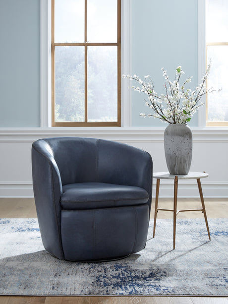 Furniture City - MS - Ashley Furniture - Kierreys Swivel Accent Chair - Swivel Accent Chair / Bone - A3000703