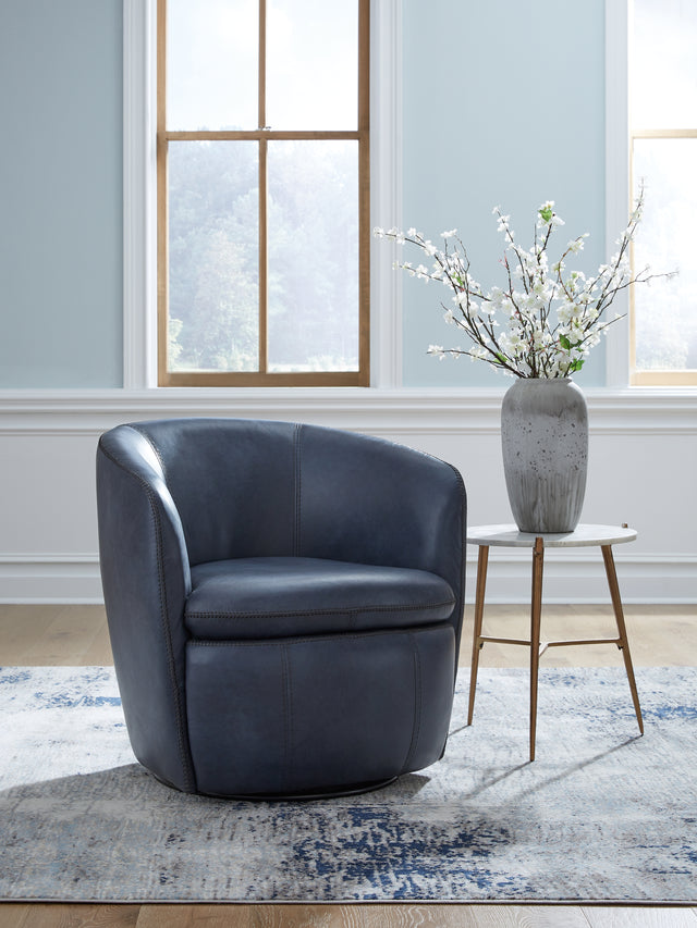 Furniture City - MS - Ashley Furniture - Kierreys Swivel Accent Chair - Swivel Accent Chair / Bone - A3000703
